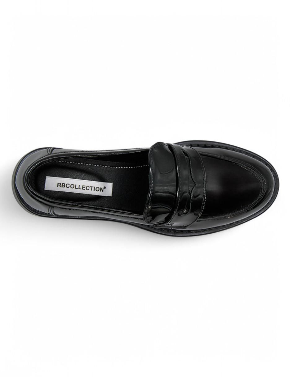 Mocasín Rbcollection de charol para mujer