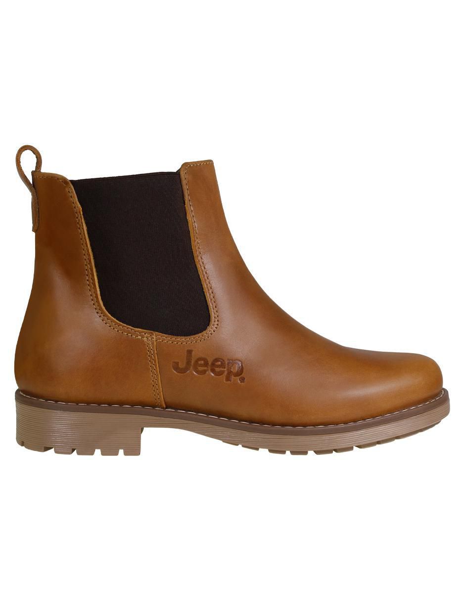 Bota al tobillo Jeep de piel para mujer