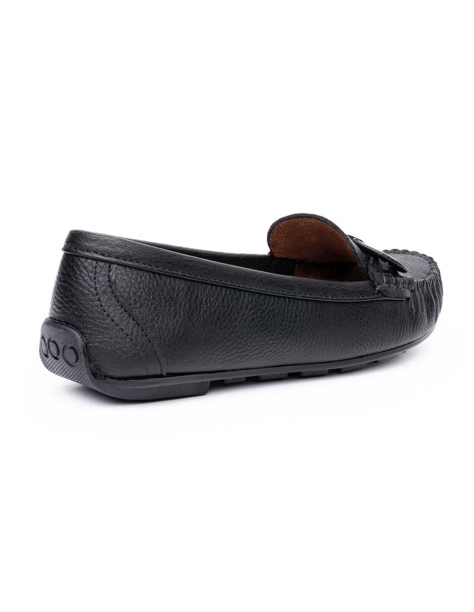 Mocasín de piel para mujer