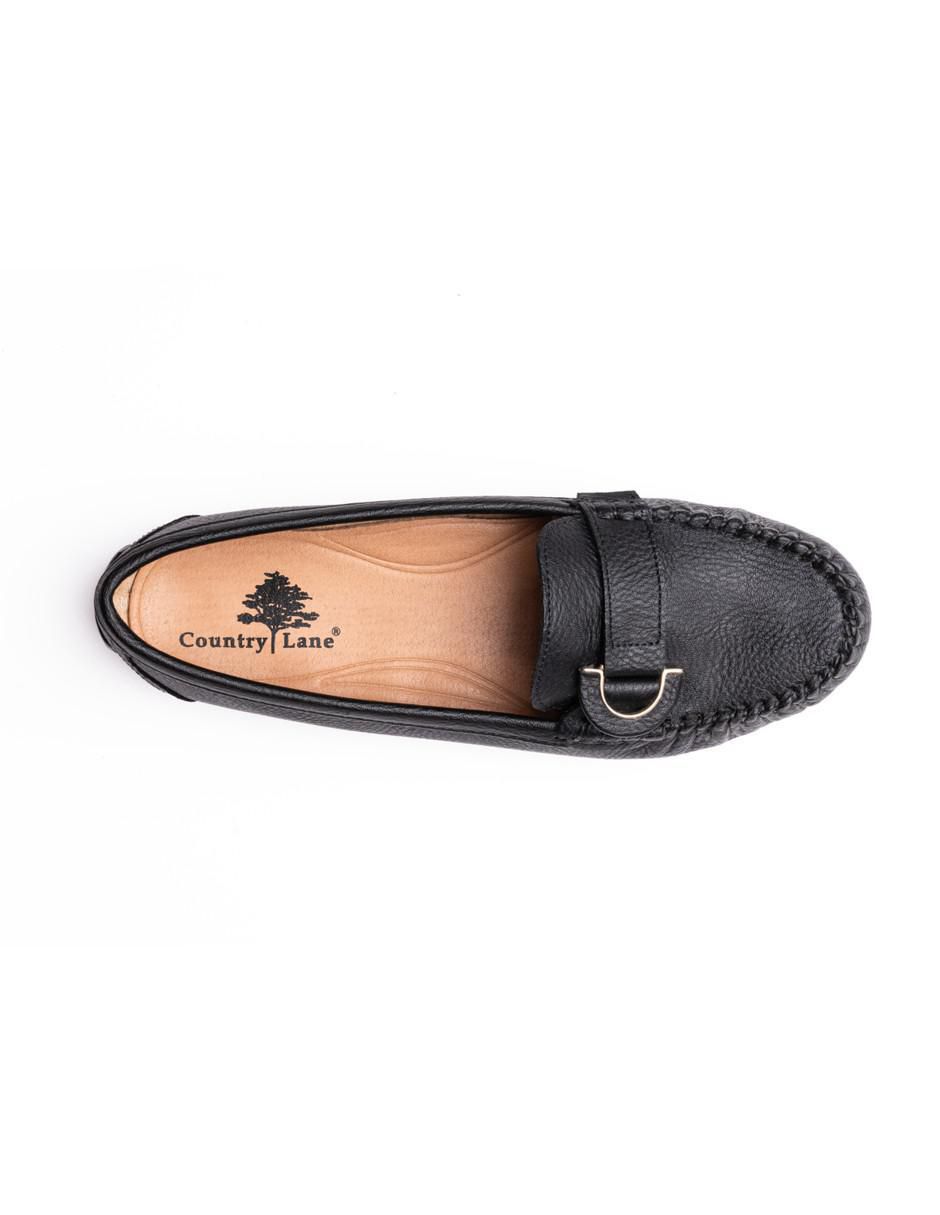Mocasín de piel para mujer