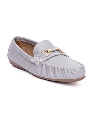 Mocasín de piel para mujer