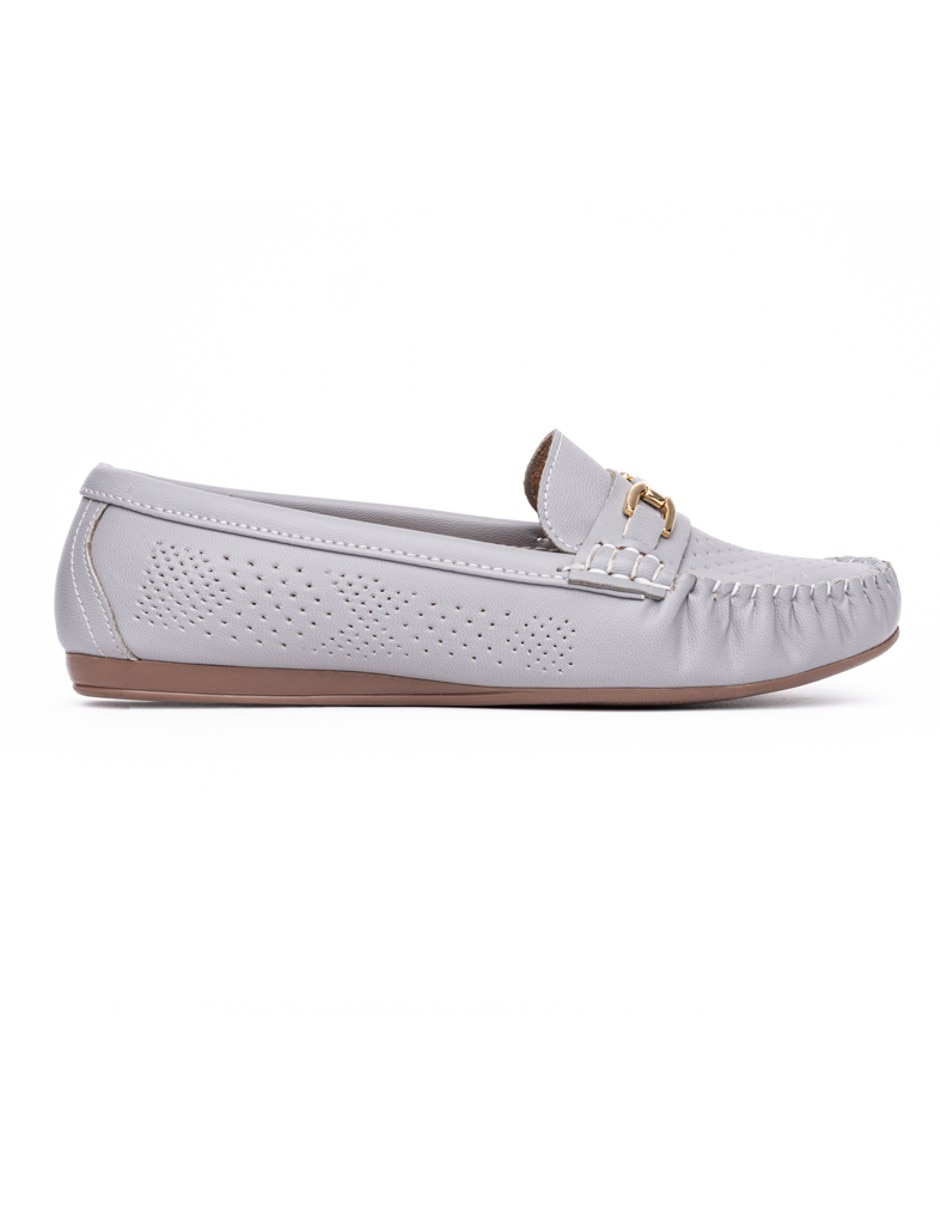 Mocasín de piel para mujer