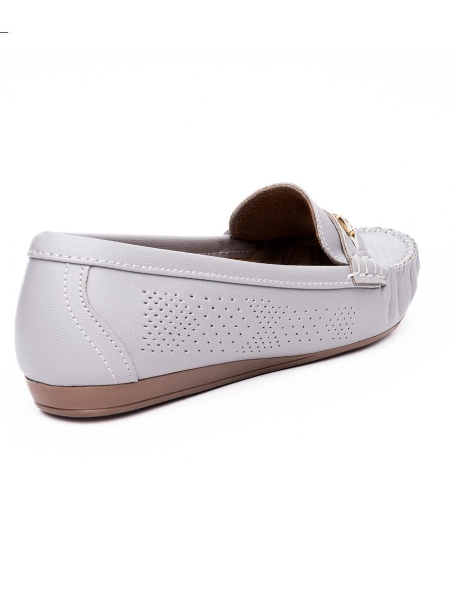 Mocasín de piel para mujer
