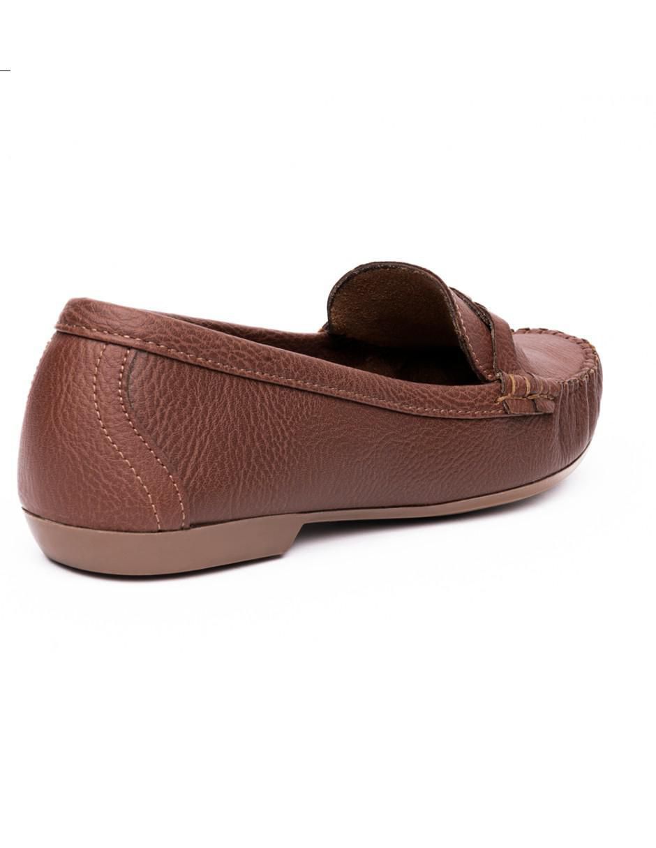 Mocasín de piel para mujer