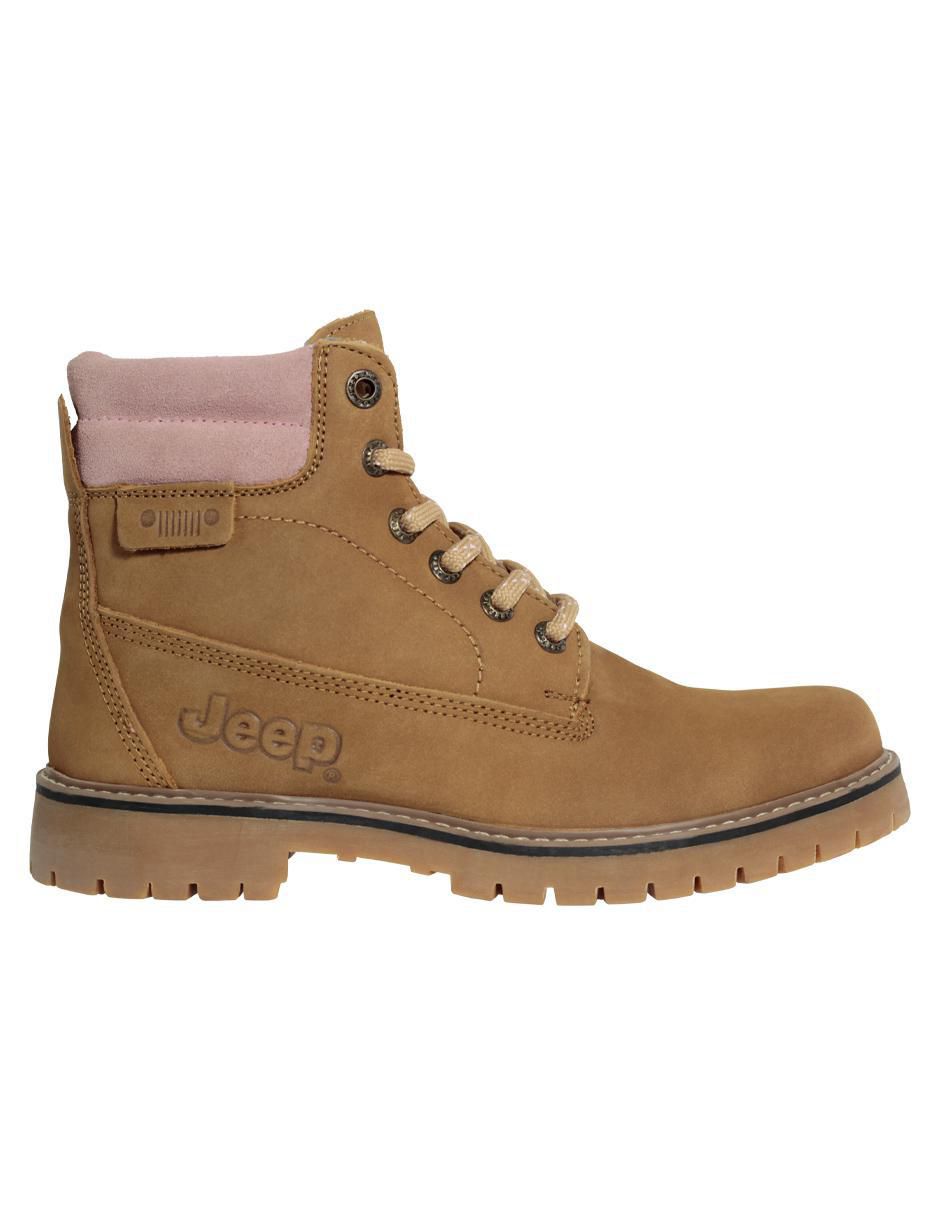 Bota al tobillo Jeep de piel para mujer