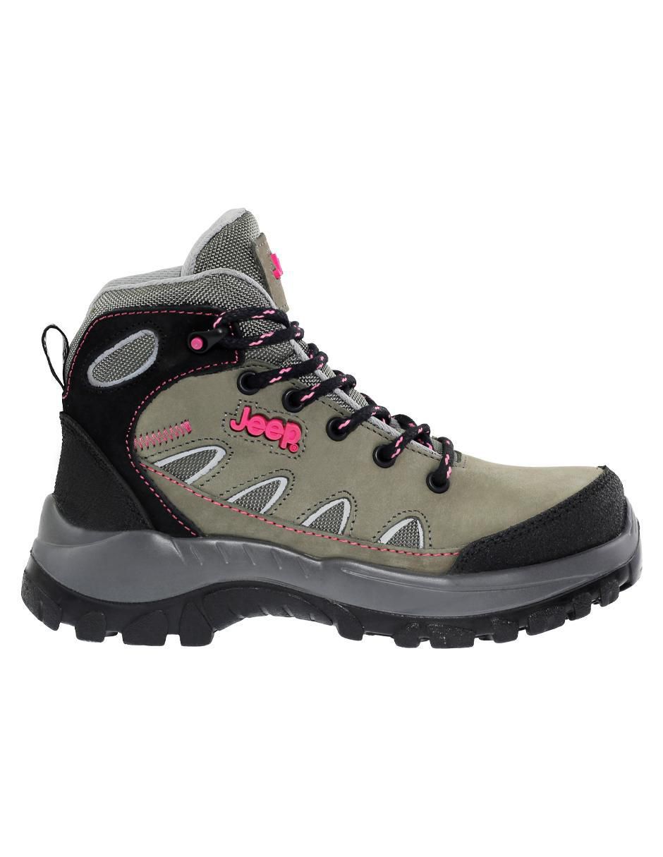 Bota al tobillo Jeep de piel para mujer