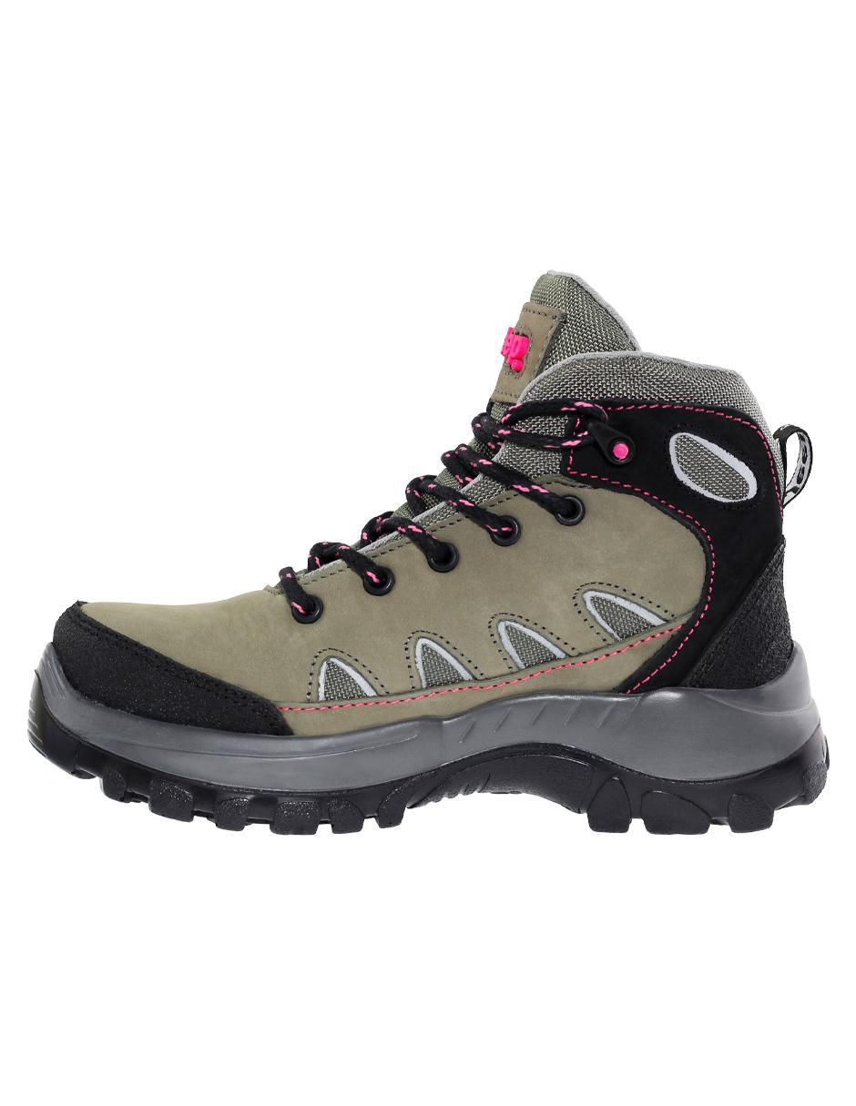 Bota al tobillo Jeep de piel para mujer