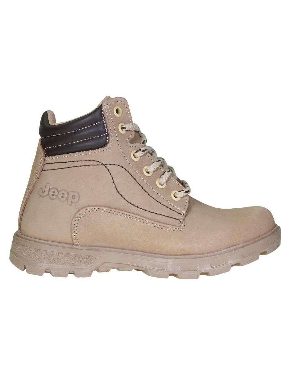 Bota al tobillo Jeep de piel para mujer
