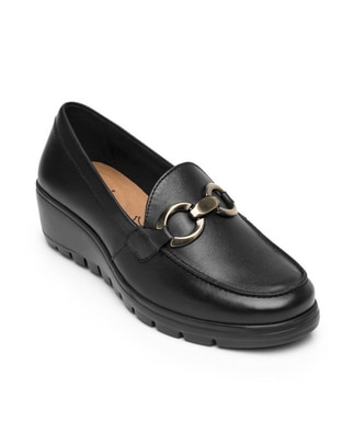 Mocasín de piel para mujer