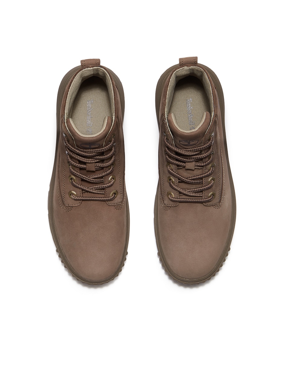 Bota arriba del tobillo de piel para mujer 7