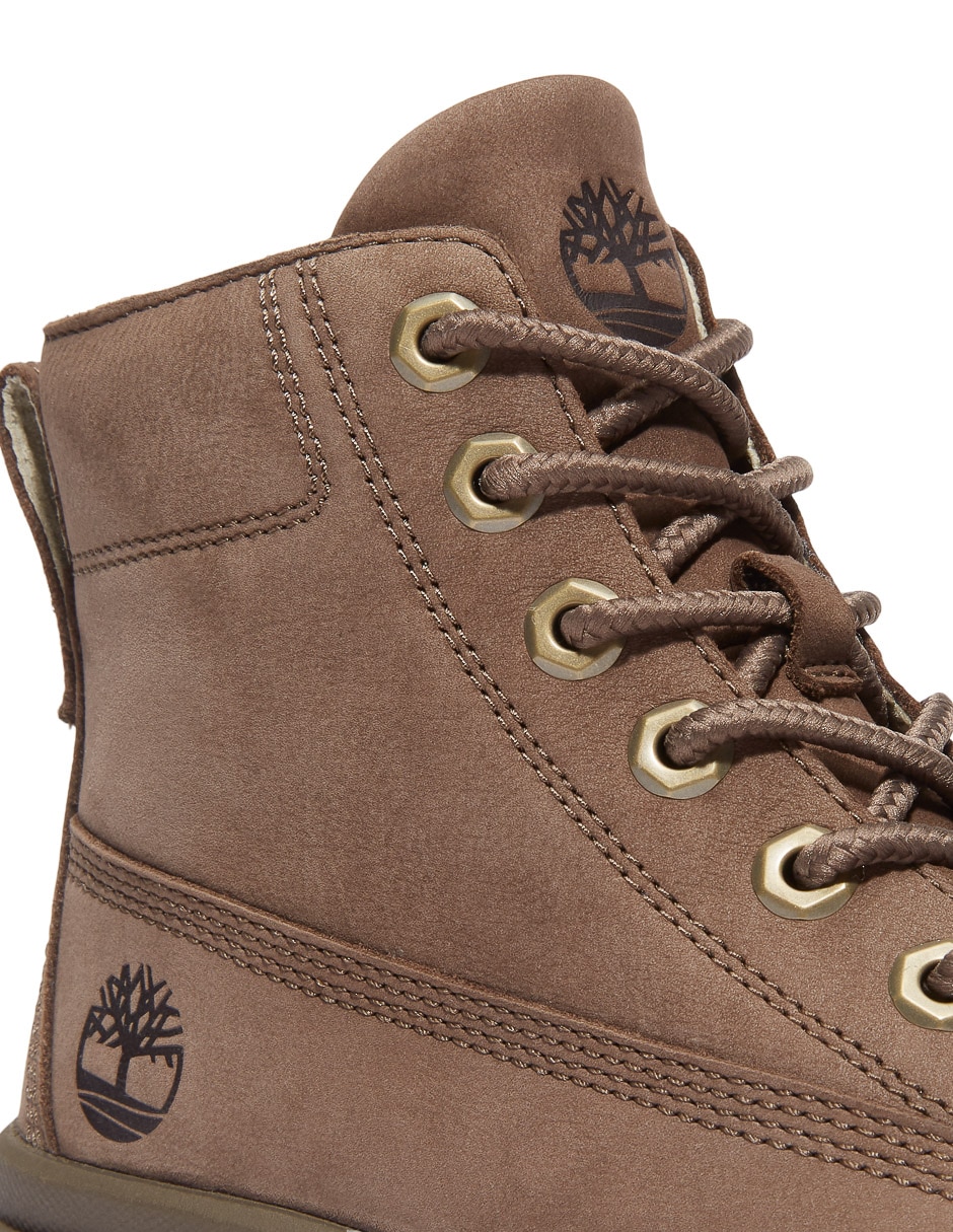 Bota arriba del tobillo de piel para mujer 5