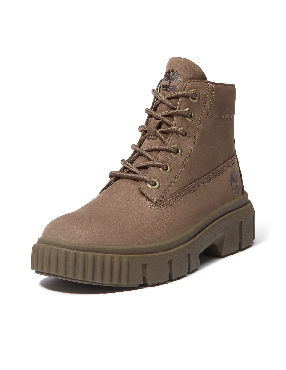 Bota arriba del tobillo de piel para mujer 4