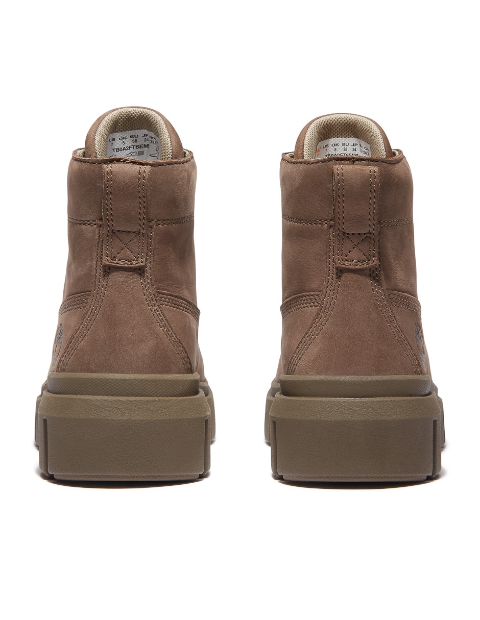 Bota arriba del tobillo de piel para mujer 8