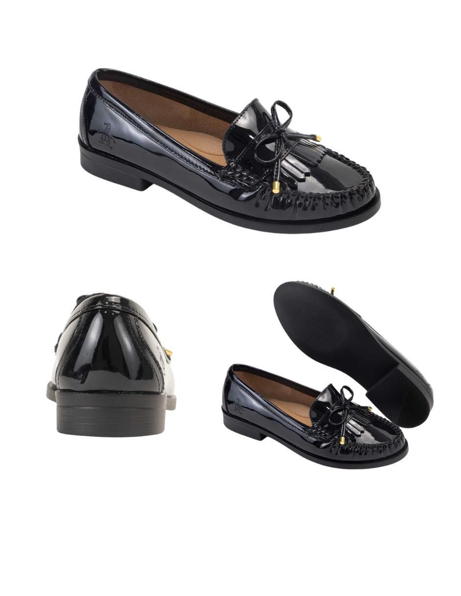 Mocasín Malva de charol para mujer 12