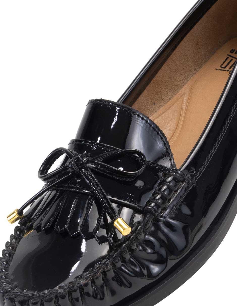 Mocasín Malva de charol para mujer 14