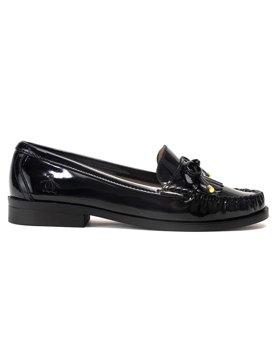 Mocasín Malva de charol para mujer 2