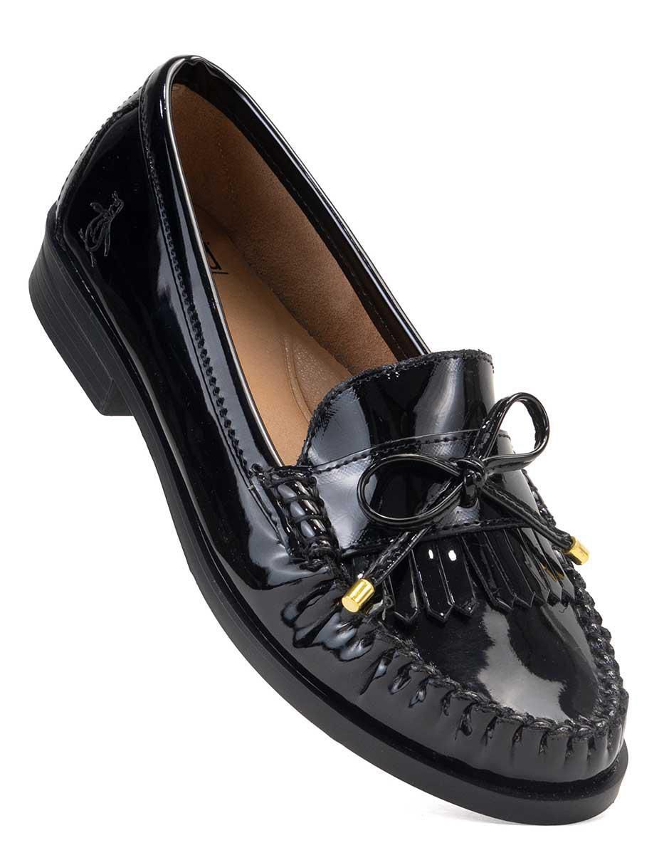 Mocasín Malva de charol para mujer 5