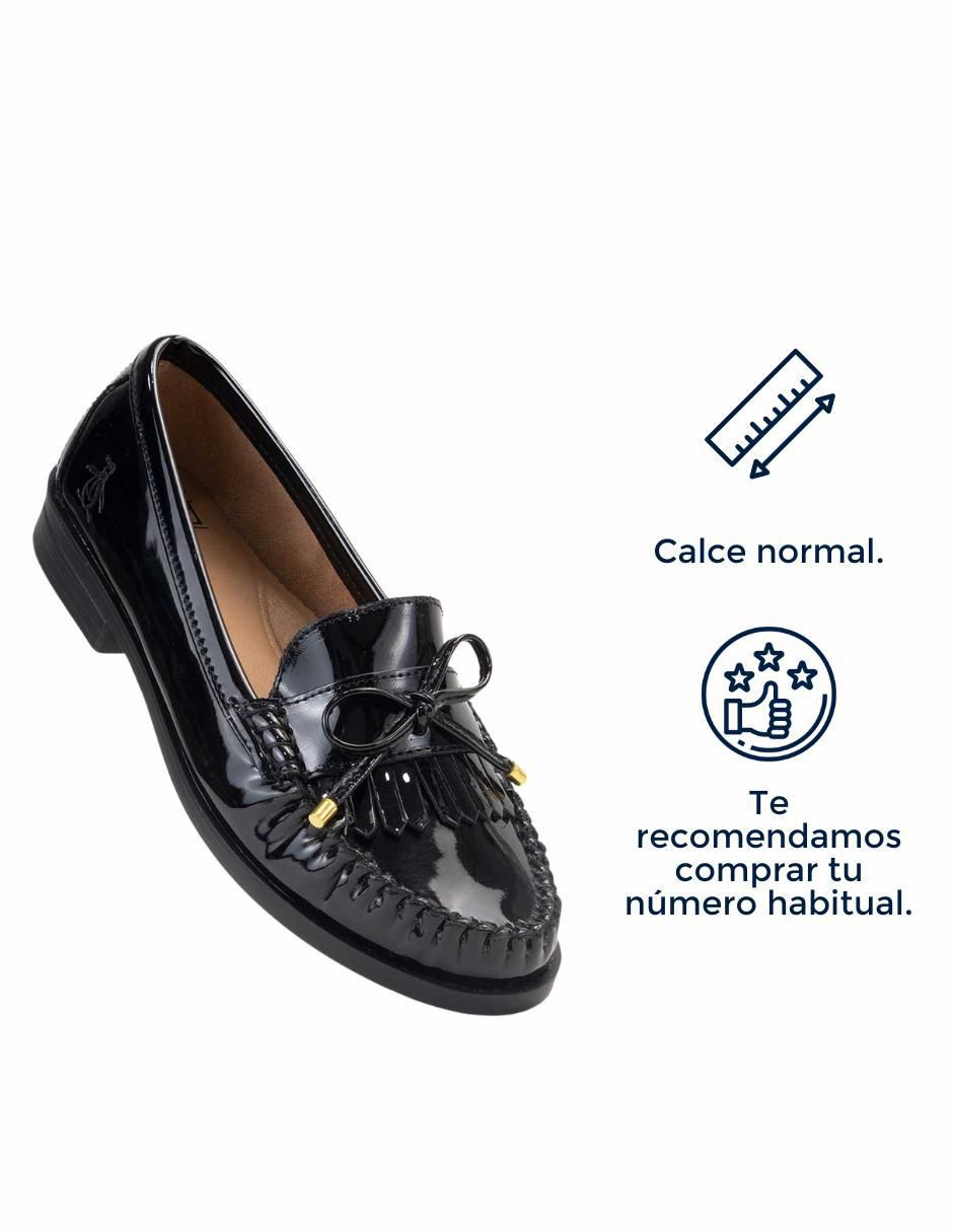 Mocasín Malva de charol para mujer 8