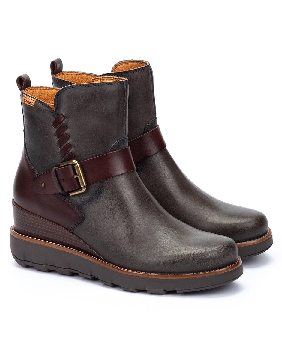 Bota arriba del tobillo Pikolinos de piel para mujer