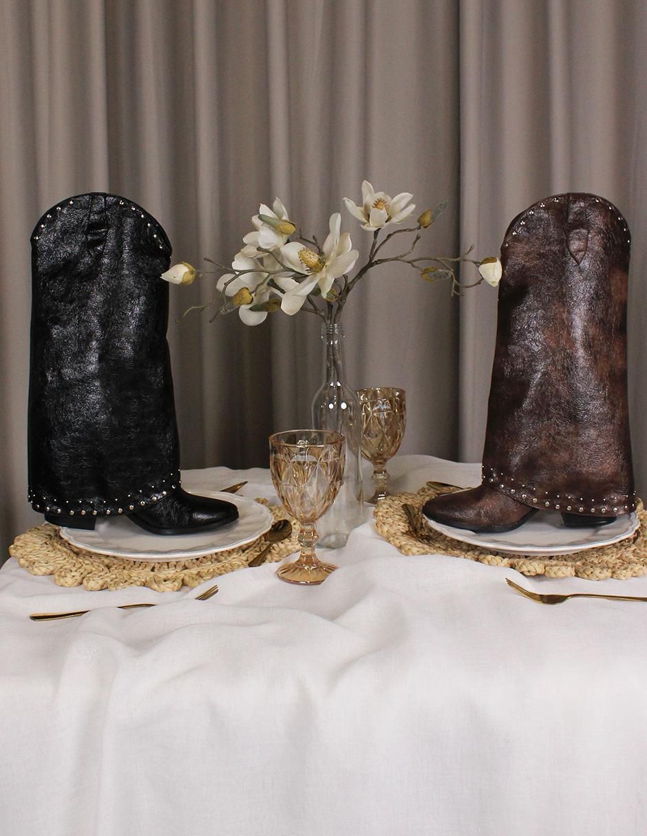 Bota Cowboy media pierna para mujer 9