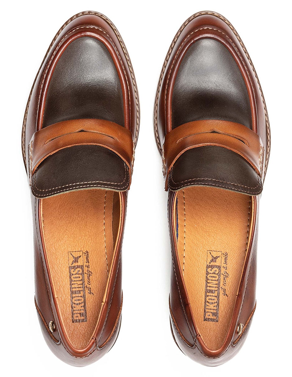 Zapatilla de piel llanes 4