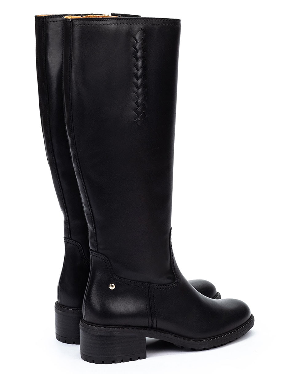 Bota a la rodilla medina de piel para mujer 3