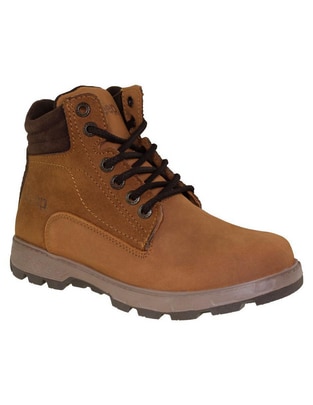 Bota arriba del tobillo de piel para mujer