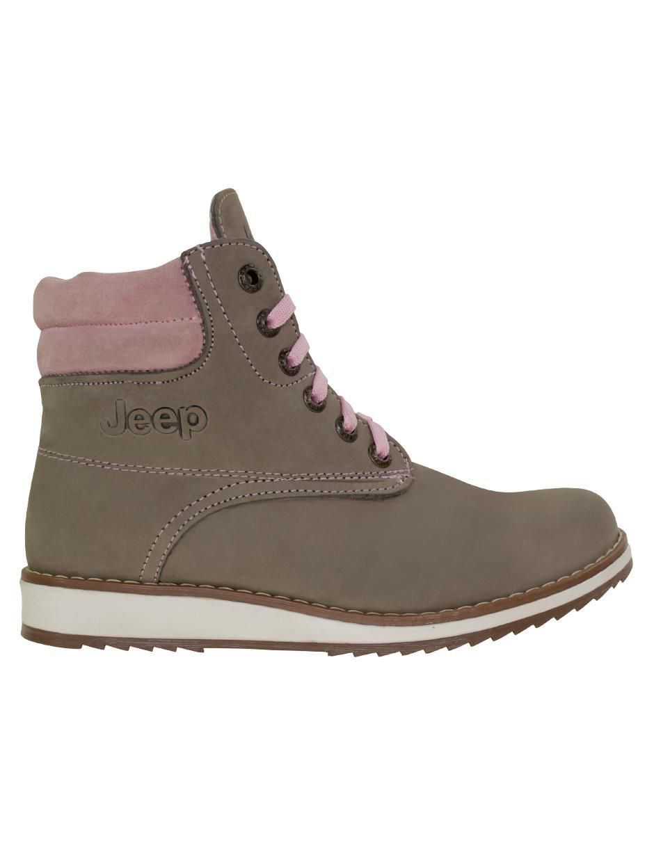 Bota arriba del tobillo Jeep de piel para mujer