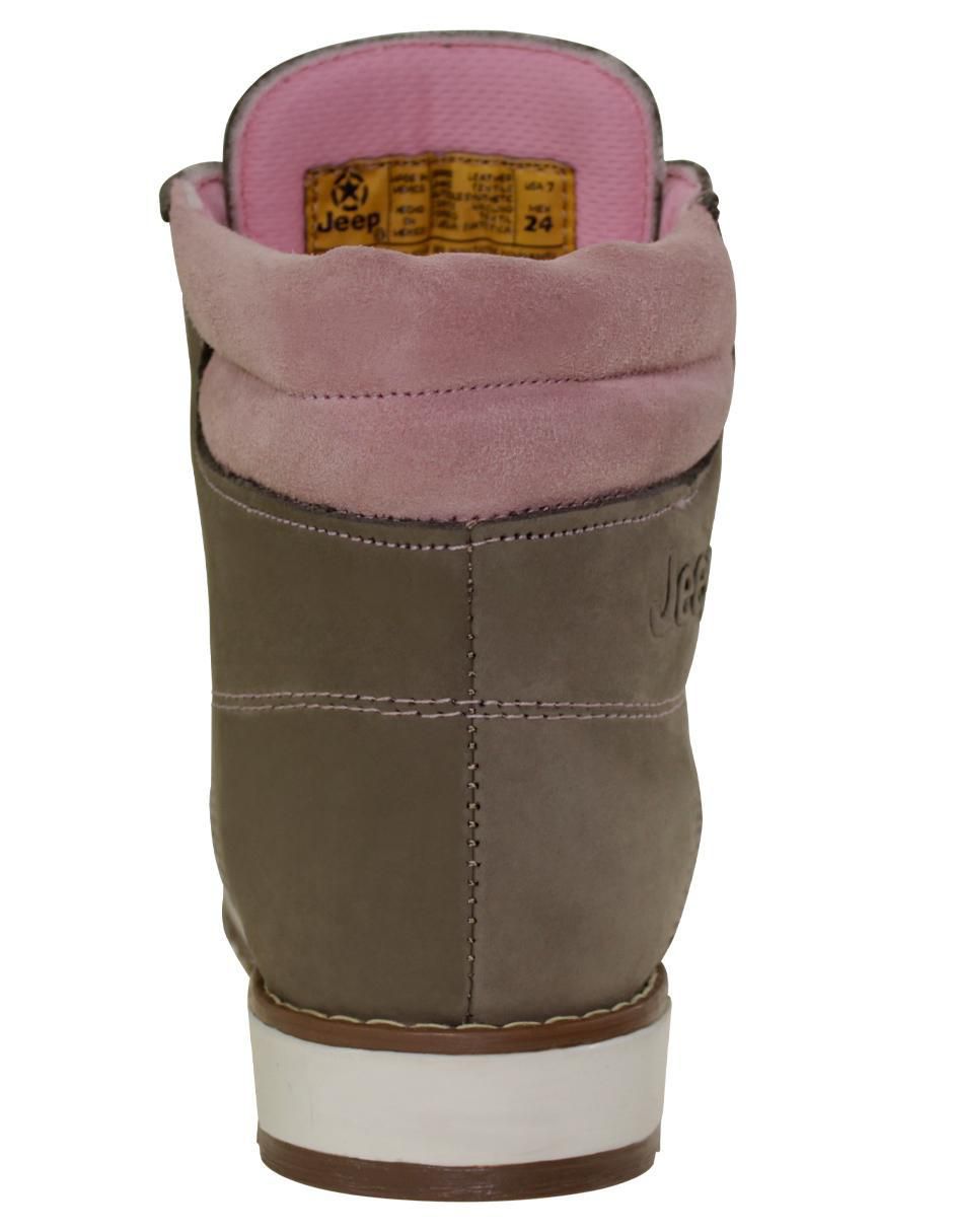 Bota arriba del tobillo Jeep de piel para mujer