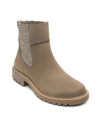Botín arriba del tobillo Flexi casual de piel para mujer