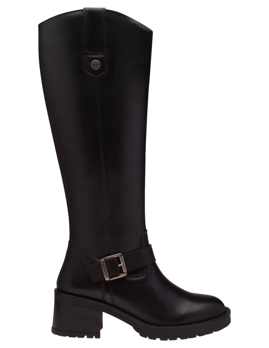 Bota abajo de la rodilla Grace de piel para mujer 5