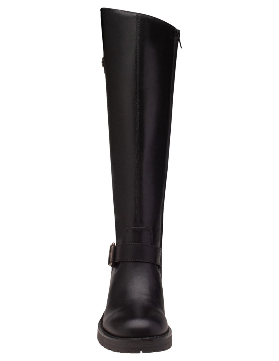 Bota abajo de la rodilla Grace de piel para mujer 4