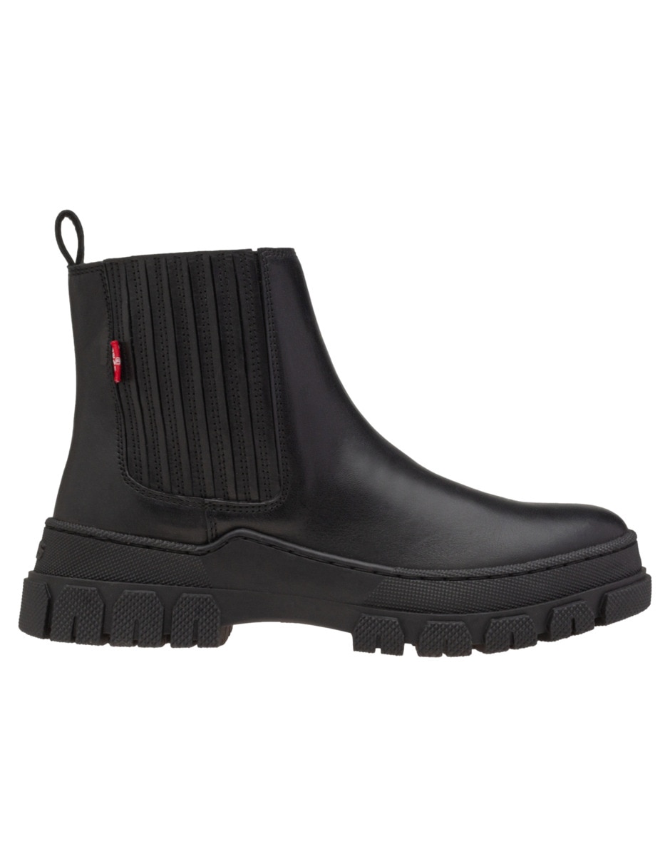 Bota arriba del tobillo dora de piel para mujer 5
