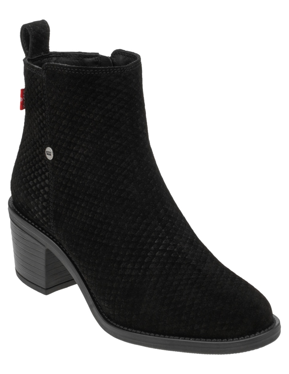 Bota arriba del tobillo de piel para mujer