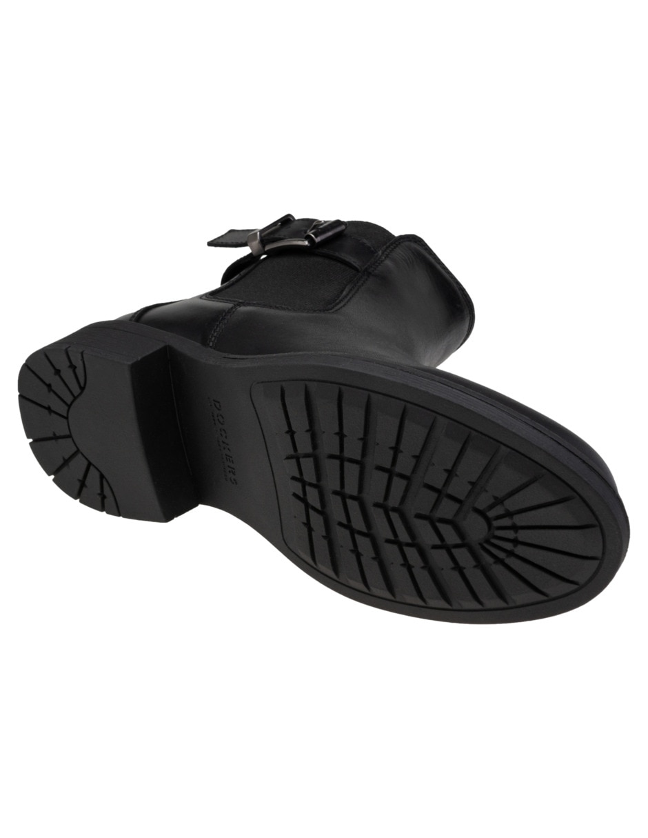 Bota arriba del tobillo de piel para mujer 2