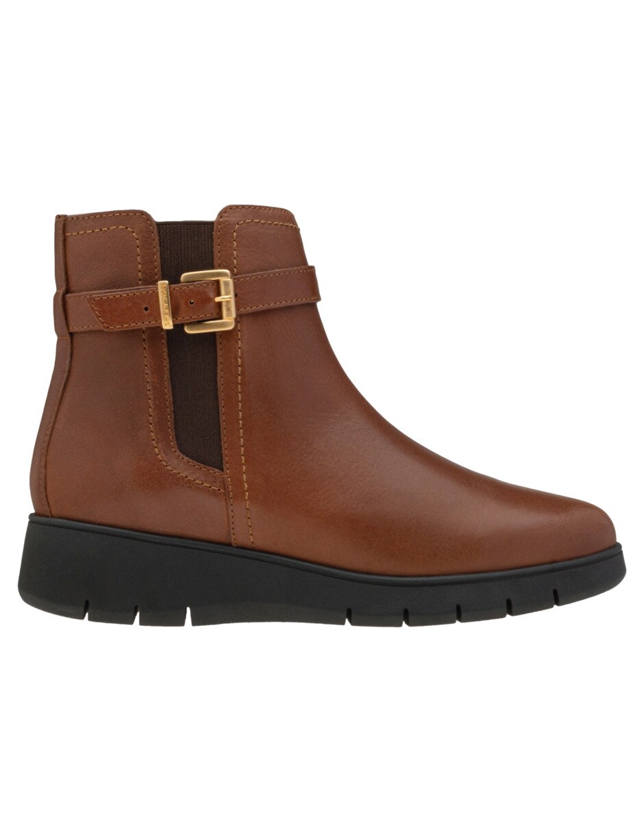 Bota arriba del tobillo de piel para mujer 5
