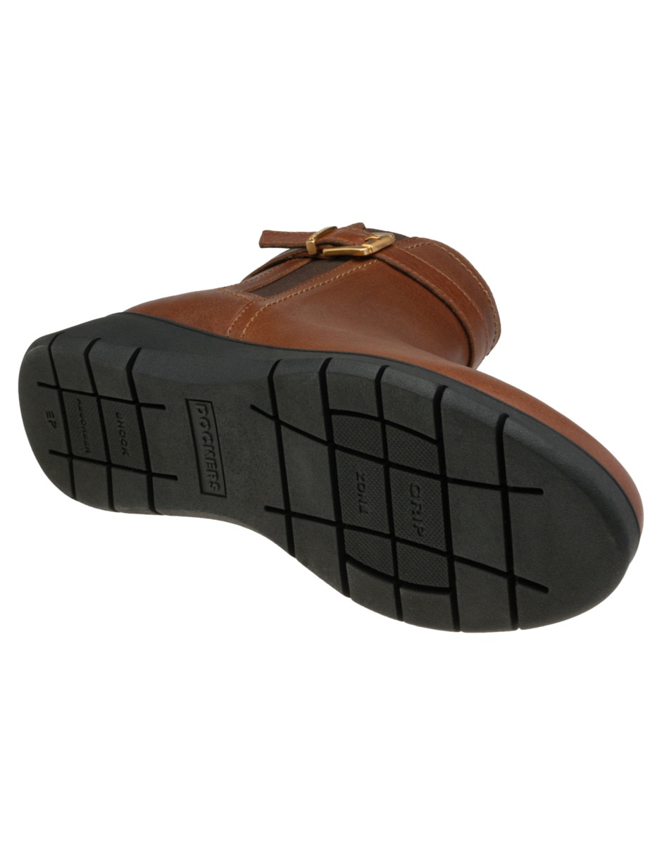 Bota arriba del tobillo de piel para mujer