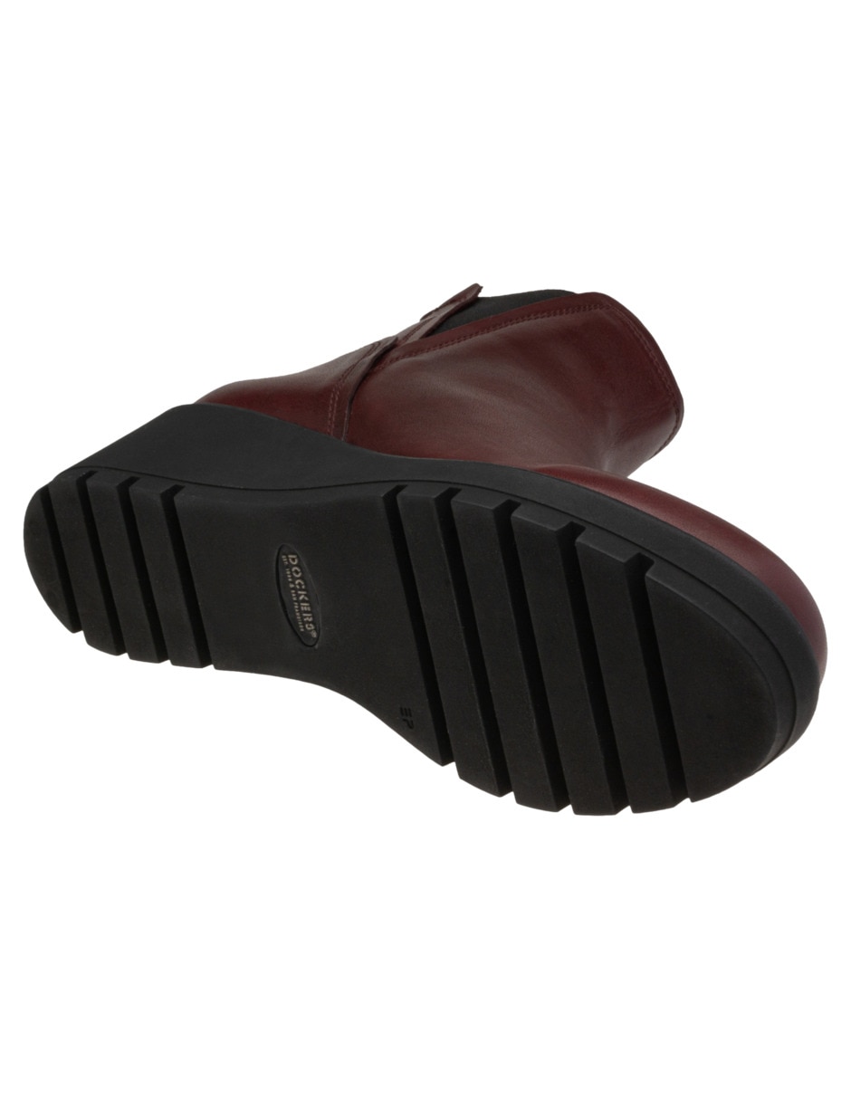 Bota arriba del tobillo de piel para mujer