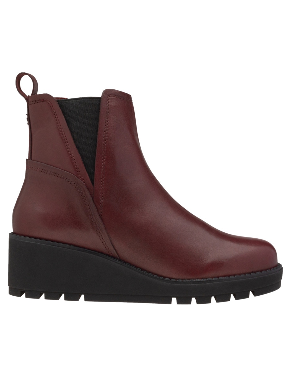 Bota arriba del tobillo de piel para mujer