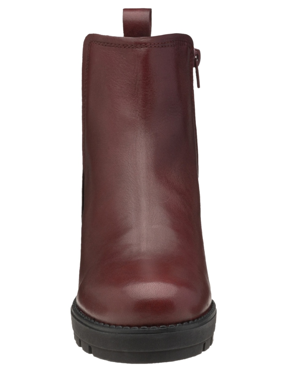 Bota arriba del tobillo de piel para mujer