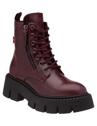Bota arriba del tobillo Aria de piel para mujer Bota arriba del tobillo Aria de piel para mujer