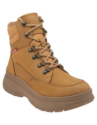 Bota arriba del tobillo Clarisa de piel para mujer