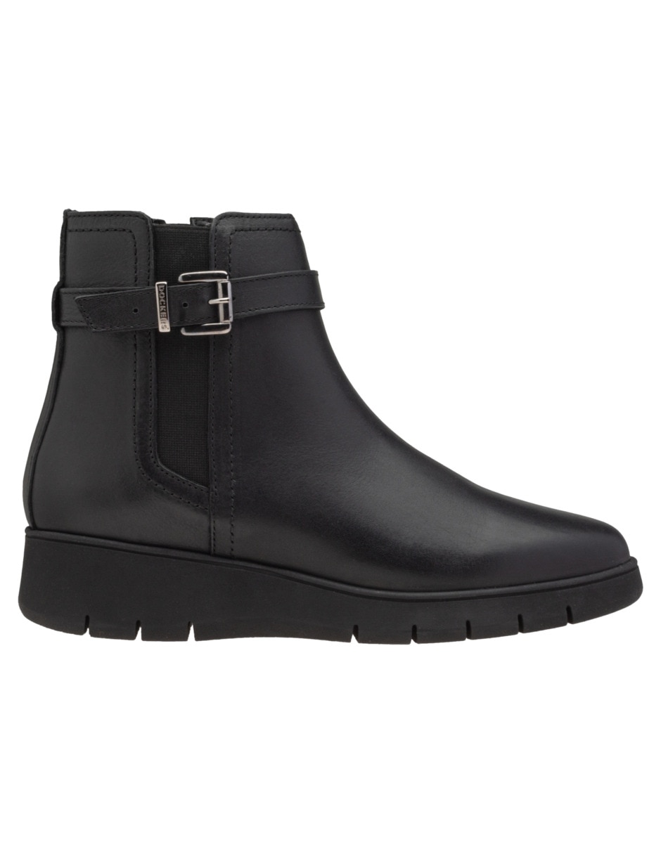Bota arriba del tobillo de piel para mujer 5