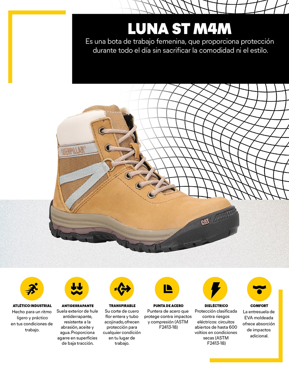 Bota al tobillo de piel para mujer 14