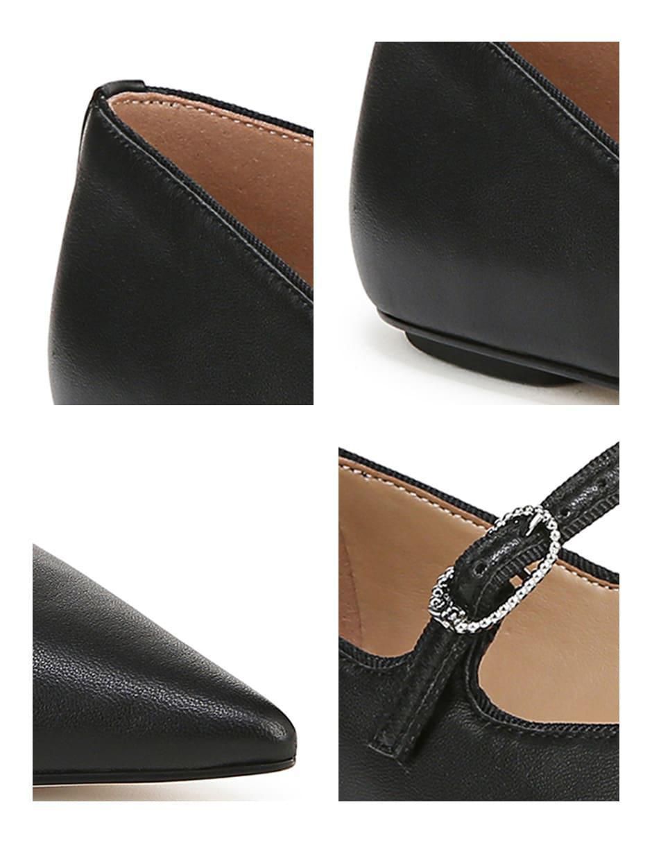 Balerinas de piel para mujer 6