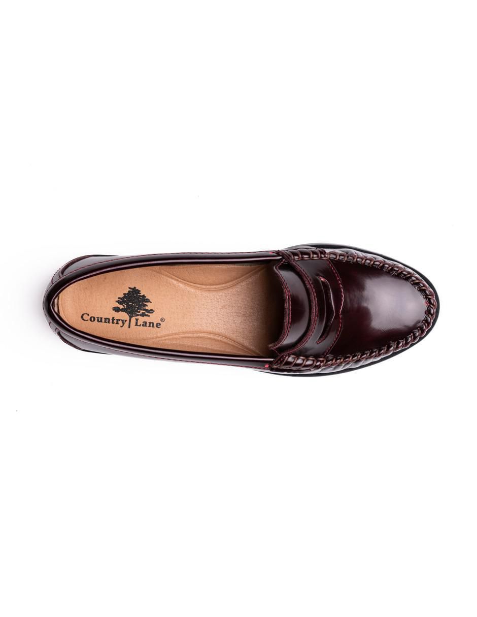 Mocasín Country Lane de piel para mujer