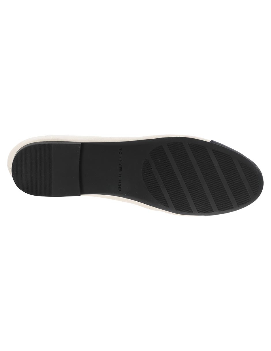 Balerina Tommy Hilfiger de cuero para mujer