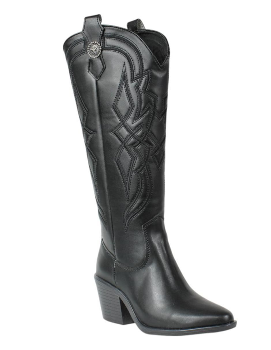 Bota cowboy abajo de la rodilla Kuali Shoes para mujer