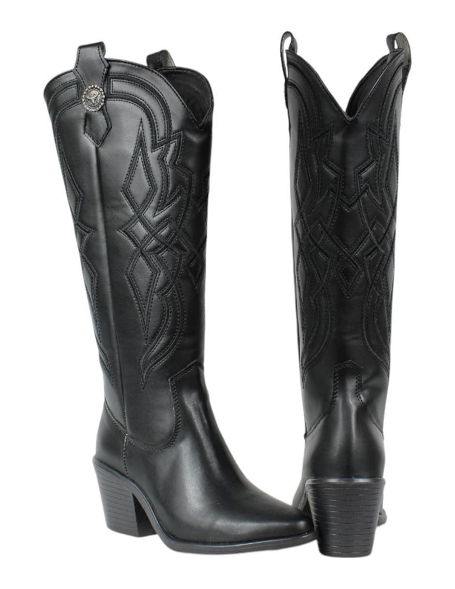 Bota cowboy abajo de la rodilla Kuali Shoes para mujer