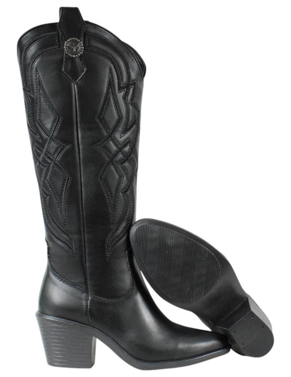 Bota cowboy abajo de la rodilla Kuali Shoes para mujer
